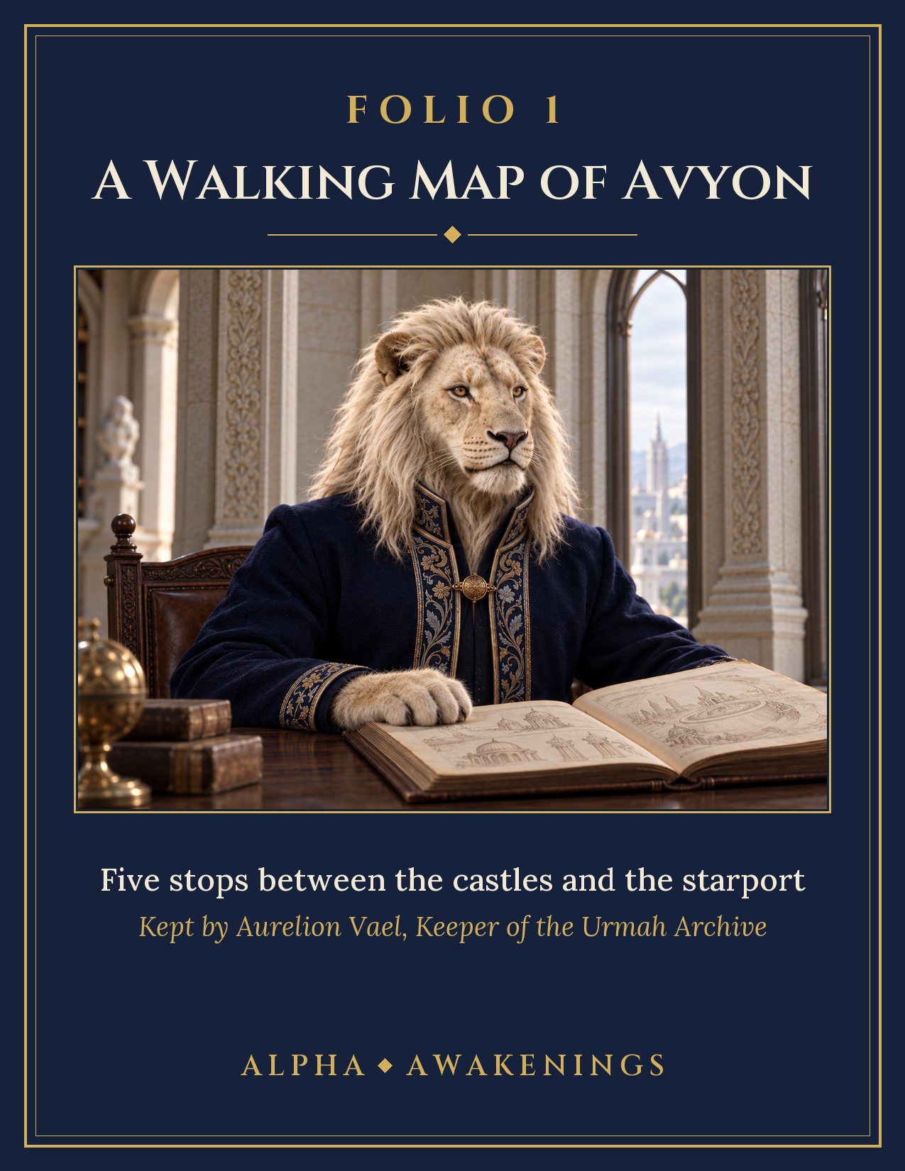 The cover of Folio 1: A Walking Map of Avyon